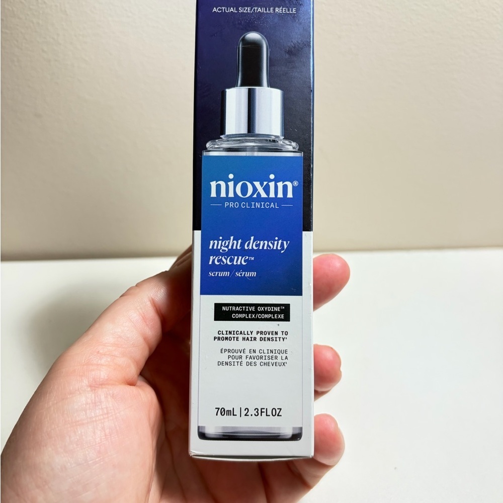 New Nioxin Night Density Rescue Hair Serum 70ml – Hair Thickening Treatment